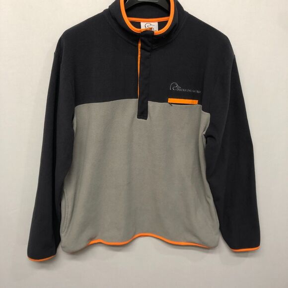 Duck Unlimited Men Pullover Fleece Sweater Sweatshirt Size XL X-Large M198 -15 - Picture 8 of 15